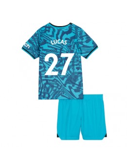 Tottenham Hotspur Lucas Moura #27 Ausweichtrikot für Kinder 2022-23 Kurzarm (+ Kurze Hosen)